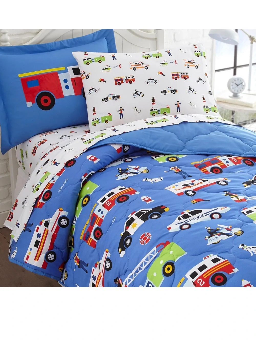 Wildkin Twin Bed in a Bag 5-Piece Microfiber Bedding Set with Comforter